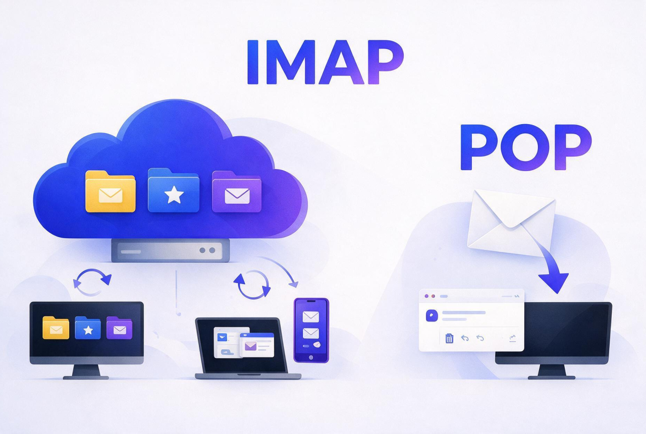 Comparaison des protocoles IMAP et POP pour migrer ses emails