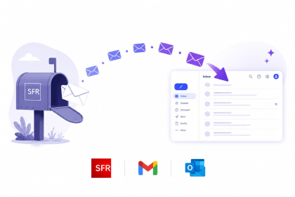 Transfert des emails d'une boîte SFR vers une nouvelle messagerie Gmail ou Outlook